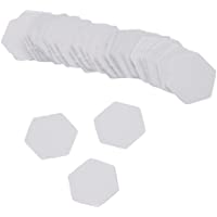 Kesheng 100pcs Hexágonos patchwork Plantillas de Acolchado de Papel en Forma Hexágono para Patchwork